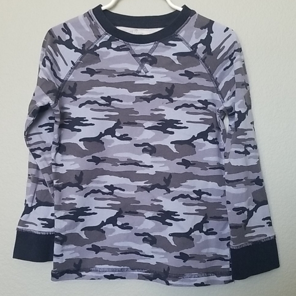 Gymboree blue camo long sleeve 4T - Picture 1 of 5